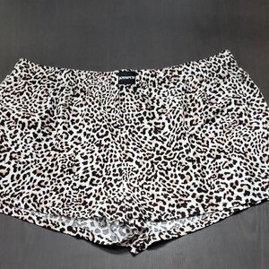 Joyspun XL Leopard Print Shorts For Bed Or Lounging